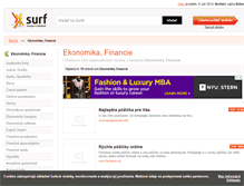 Tablet Screenshot of ekonomika-financie.surf.sk