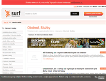 Tablet Screenshot of obchod-sluzby.surf.sk