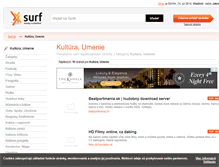 Tablet Screenshot of kultura-umenie.surf.sk